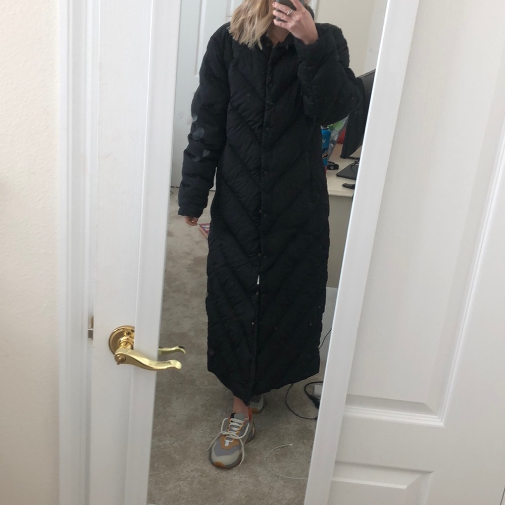 Moncler floor length puffy coat, Size 4
